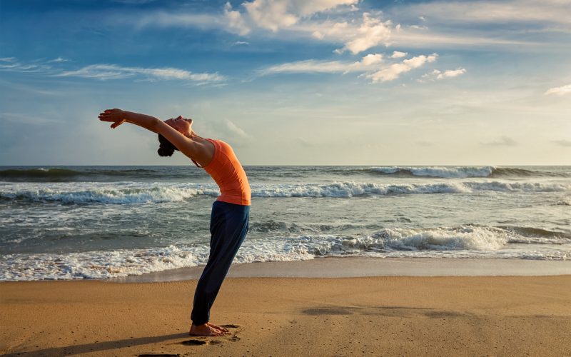 The sequence of sun salutation